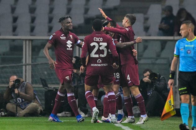 Torino™s Giovanni Simeone celebrates after scoring a goal for his team during the Serie A soccer match between Torino and Lazio at the Grande Torino Stadium in Turin, Italy - Sunday, March 01, 2026. - Soccer .  Copyright: xTanoxPecoraro LaPressex