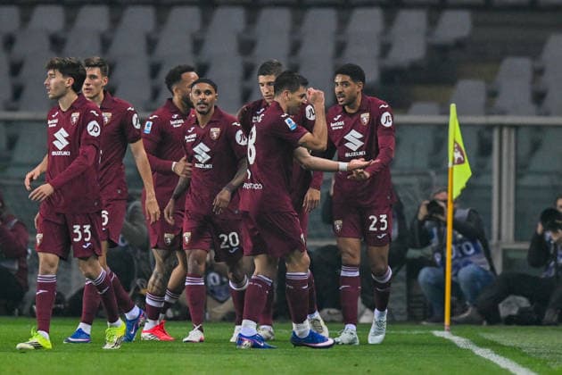 Torino™s Giovanni Simeone celebrates after scoring a goal for his team during the Serie A soccer match between Torino and Lazio at the Grande Torino Stadium in Turin, Italy - Sunday, March 01, 2026. - Soccer .  Copyright: xTanoxPecoraro LaPressex