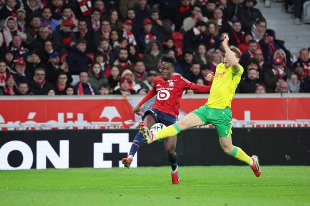 FOOTBALL : LOSC Lille vs FC Nantes - Ligue 1 J24 - 01 03 2026 FÃ lix CORREIA (LOSC Lille) lors du match LOSC Lille vs FC Nantes, Ligue 1 J24, Decathlon Arena stade Pierre Mauroy, le 1er mars 2026 - photo Laurent Sanson PsnewZ  Copyright: xLaurentxSANSONx xPsnewZx