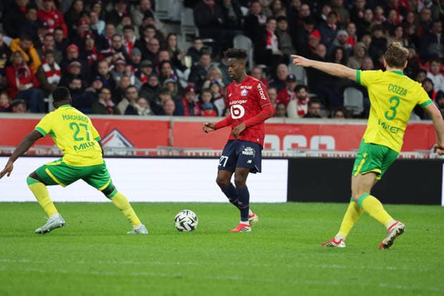 FOOTBALL : LOSC Lille vs FC Nantes - Ligue 1 J24 - 01 03 2026 FÃ lix CORREIA (LOSC Lille) lors du match LOSC Lille vs FC Nantes, Ligue 1 J24, Decathlon Arena stade Pierre Mauroy, le 1er mars 2026 - photo Laurent Sanson PsnewZ  Copyright: xLaurentxSANSONx xPsnewZx