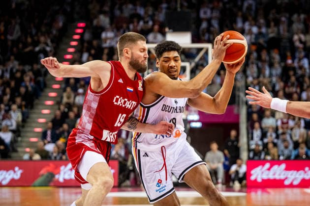 Basketball Bonn 01 03 2026 FIBA Basketball World Cup 2027 European Qualifiers Germany GER Croatia CRO Kostja Mushidi Germany, No 29