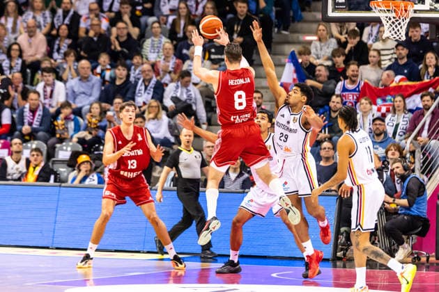 GER, FIBA Basketball World Cup 2027, European Qualifiers, Germany Croatia 01 03 2026, Telekom Dome, Bonn, GER, FIBA Basketball World Cup 2027, European Qualifiers, Germany Croatia Mario Hezonja Croatia, No8 Â Photo Alexander Trienitz Bonn Telekom Dome North Rhine-Westphalia Germany