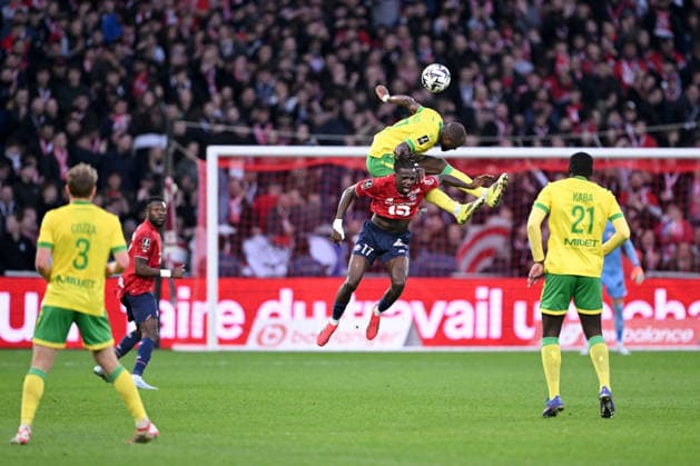 LOSC Lille v FC Nantes - Ligue 1 McDonald s 2025 2026 17 Ngalayel Ngal ayel MUKAU (losc) during the Ligue 1 McDonald s match between Lille and Nantes at Stade Pierre Mauroy on March 1, 2026 in Lille, France. Lille France  Copyright: xFEPx 776348307