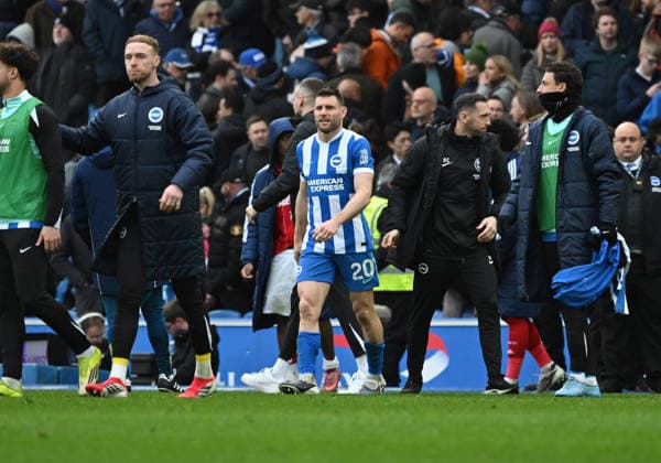 James Milner of Brighton happy after the final whistle of the Premier League match between Brighton and Hove Albion and Nottingham Forest at the American Express Stadium, Brighton UK - Sunday 1st March 2026 Brighton v Nottingham Forest Premier League Football, Amex Stadium, Sussex, UK - 01 Mar 2026Brighton Amex Stadium Sussex United Kingdom Editorial use only. No merchandising. For Football images FA and Premier League restrictions apply inc. no internet mobile usage without FAPL license - for details contact Football Dataco  Copyright: xLizxFinlayson TPI Shutterstockx 16718466bi