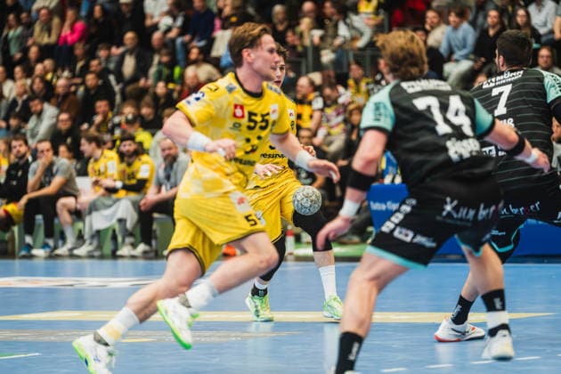 Marvin Kix HSG Krefeld Niederrhein, 07 in attack HSG Krefeld Niederrhein vs HC Oppenweiler Backnang, Handball, 2 HBL, 22 Matchday, Season 2025 26, 01 03 2026, HSG Krefeld Niederrhein vs HC Oppenweiler Backnang, Handball, 2 HBL, 22 Matchday, Season 2025 26, 01 03 2026 Krefeld Copyright: xEibner-Pressefoto LukasxBaldygax EP_LBA