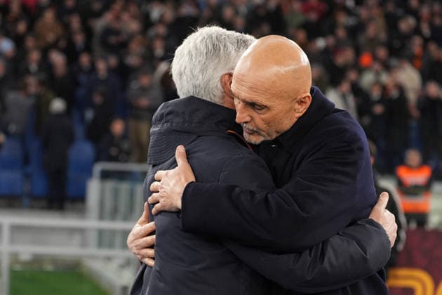 Roma™s head coach Gian Piero Gasperini Juventus™s head coach Luciano Spalletti during the Serie A EniLive soccer match between Roma and Juventus at the Rome s Olympic stadium, Italy - Sunday March 01, 2026 - Soccer ( Photo by Alfredo Falcone LaPresse )  Copyright: xAlfredoxFalcone LaPressex