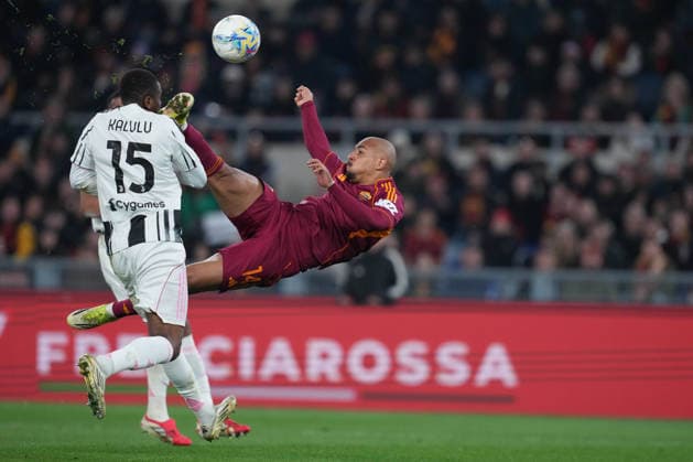 Roma™s Donyell Malen during the Serie A EniLive soccer match between Roma and Juventus at the Rome s Olympic stadium, Italy - Sunday March 01, 2026 - Soccer ( Photo by Alfredo Falcone LaPresse )  Copyright: xAlfredoxFalcone LaPressex