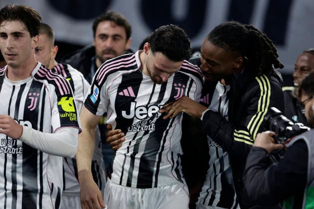 Italy: Serie a football match AS Roma vs Juventus juventus Italian defender Federico Gatti celebrates after scoring a goal of 3-3 during the Serie A football match between AS Roma vs Juventus at the Olimpico Stadium in Rome, Italy on March 01, 2026. _BPH0258 Copyright: xAntonioxBalascox