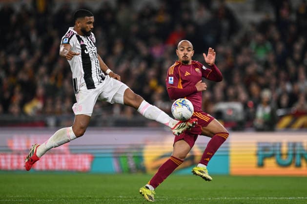 Dc Roma 01 03 2026 - campionato di calcio serie A Roma-Juventus foto Domenico Cippitelli Image nella foto: Gleison Bremer-Donyell Malen 