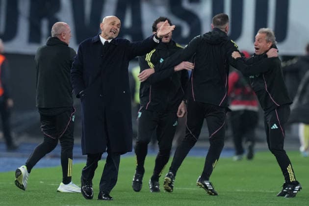 Juventus™s head coach Luciano Spalletti during the Serie A EniLive soccer match between Roma and Juventus at the Rome s Olympic stadium, Italy - Sunday March 01, 2026 - Soccer ( Photo by Alfredo Falcone LaPresse )  Copyright: xAlfredoxFalcone LaPressex