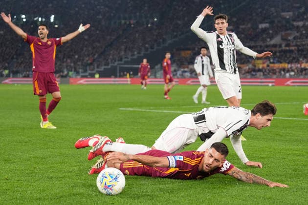 Roma™s Lorenzo Pellegrini during the Serie A EniLive soccer match between Roma and Juventus at the Rome s Olympic stadium, Italy - Sunday March 01, 2026 - Soccer ( Photo by Alfredo Falcone LaPresse )  Copyright: xAlfredoxFalcone LaPressex