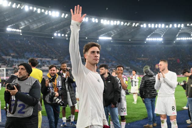 Foto IPP Roberto Ramaccia Roma 1 3 2026 Campionato di Calcio Serie A 2025 2026 Roma vs Juventus Nella foto Kenan Y?ld?z of FC Juventus Italy Photo Press - World Copyright Roma italy Italia ITALY  Copyright: xR4924_italyphotopressx