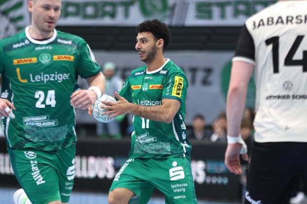 Handball DAIKIN HBL, SC DHfK Leipzig Bergischer HC 01 03 2026 Ahmed Khairi 17, SC DHfK Leipzig Handball, DAIKIN HBL, 1 Bundesliga, Season 2025 2026, Matchday 23 SC DHfK Leipzig vs Bergischer HC on 01 03 2026 at the Quarterback Immobilien Arena Leipzig Copyright: xBEAUTIFULxSPORTS JanxKaeferx