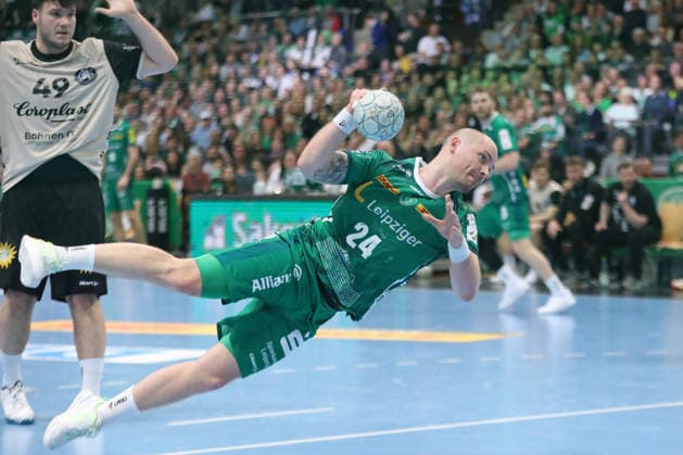 Handball DAIKIN HBL, SC DHfK Leipzig Bergischer HC 01 03 2026 Moritz Preuss 24, SC DHfK Leipzig Handball, DAIKIN HBL, 1 Bundesliga, Season 2025 2026, Matchday 23 SC DHfK Leipzig vs Bergischer HC on 01 03 2026 at the Quarterback Immobilien Arena Leipzig Copyright: xBEAUTIFULxSPORTS JanxKaeferx
