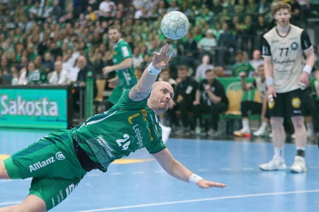 Handball DAIKIN HBL, SC DHfK Leipzig Bergischer HC 01 03 2026 Moritz Preuss 24, SC DHfK Leipzig Handball, DAIKIN HBL, 1 Bundesliga, Season 2025 2026, Matchday 23 SC DHfK Leipzig vs Bergischer HC on 01 03 2026 at the Quarterback Immobilien Arena Leipzig Copyright: xBEAUTIFULxSPORTS JanxKaeferx
