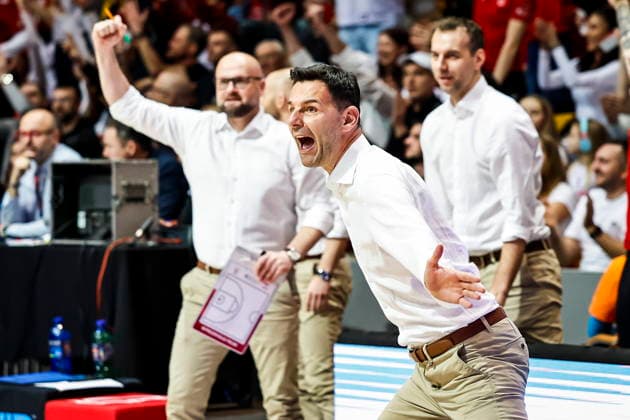GDYNIA 01.03.2026 KOSZYKOWKA KOSZKADRA REPREZENTACJA POLSKI MECZ POLSKA - LOTWA ELIMINACJE MISTRZOSTW SWIATA 2027 - - - MEN BASKETBALL POLISH national team, Nationalteam WORLD CUP SERIES QUALIFIERS GAME POLAND - LATVIA NZ trener coach Igor Milicic , FOT. TOMASZ SOKOLOWSKI 058SPORT.PL NEWSPIX.PL --- newspix.pl 