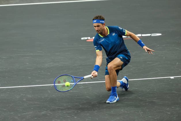 Tennis 2026: MGM Slam Presented By Capital One MAR 01 March 1, 2026: Casper Ruud in action during the MGM Slam Presented by Capital One on March 1, 2026 at T-Mobile Arena in Las Vegas, NV. Christopher Trim Cal Media. (Credit Image: Â Christopher Trim Cal Sport Media) Las Vegas Nevada United States of America EDITORIAL USE ONLY Copyright: xx ZUMA-20260301_zma_c04_059.jpg ChristopherxTrimx csmphotothree476684