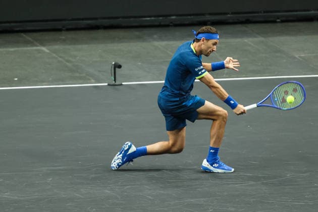 Tennis 2026: MGM Slam Presented By Capital One MAR 01 March 1, 2026: Casper Ruud in action during the MGM Slam Presented by Capital One on March 1, 2026 at T-Mobile Arena in Las Vegas, NV. Christopher Trim Cal Media. (Credit Image: Â Christopher Trim Cal Sport Media) Las Vegas Nevada United States of America EDITORIAL USE ONLY Copyright: xx ZUMA-20260301_zma_c04_056.jpg ChristopherxTrimx csmphotothree476687