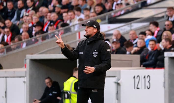 01 03 26 VfB Stuttgart VfL Wolfsburg Germany, Stuttgart, 01 03 2026, Football, Bundesliga, Season 2025 2026, VfB Stuttgart VfL Wolfsburg 4 0 Sebastian Hoeneß Coach VfB Stuttgart