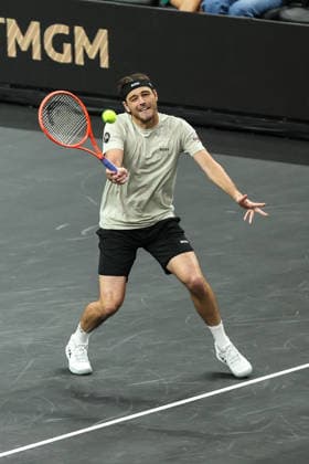 March 1, 2026: Photo taken during the MGM Slam Presented by Capital One on March 1, 2026 at T-Mobile Arena in Las Vegas, NV. Cal Media. Tennis 2026: MGM Slam Presented By Capital One MAR 01  - ZUMAc04_ 20260301_zma_c04_103 Copyright: xChristopherxTrimx