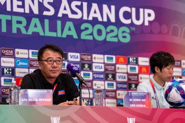 Ri Song-Ho (DPR Korea Head Coach) looks on during the AFC Womens Asian Cup 2026 MD-1 press conference, PK, Pressekonferenz ahead of Group B game between DPR Korea and Uzbekistan at Western Sydney Stadium in Sydney, Australia. Copyright: xNoexLlamasx xSPPx Sportspressphoto_SPR99751