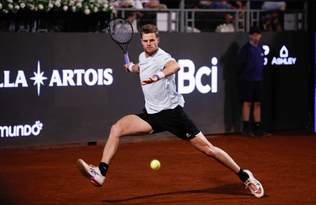 Chile Open 2026 ATP, Tennis Herren 250) FINAL Yannick Hanfmann from Germany participates in the Chile Open 2026 (ATP 250) at Court Central of San Carlos de Apoquindo in Santiago, Chile, on March 1, 2026. SANTIAGO Chile  Copyright: xReinaldoxUbillax originalFilename:ubilla-notitle260301_npMKW.jpg