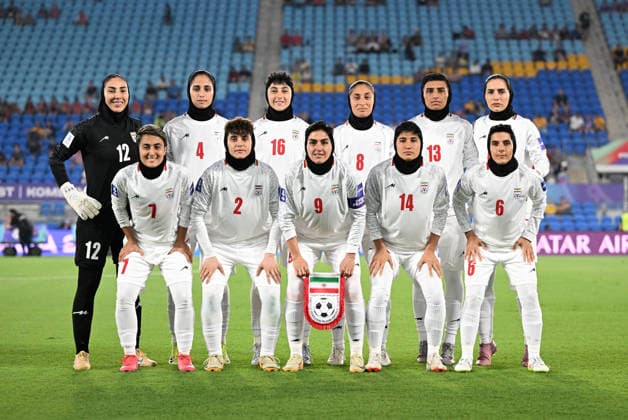 SOCCER ASIAN CUP SOUTH KOREA IRAN, Islamic Republic of Iran team pose prior to the AFC Women™s Asian Cup Group A match between South Korea and Iran at Robina Stadium on the Gold Coast, Monday, March 2, 2026. ( NO ARCHIVING, EDITORIAL USE ONLY GOLD COAST QUEENSLAND AUSTRALIA  Copyright: xDAVExHUNTx 20260302116177088919
