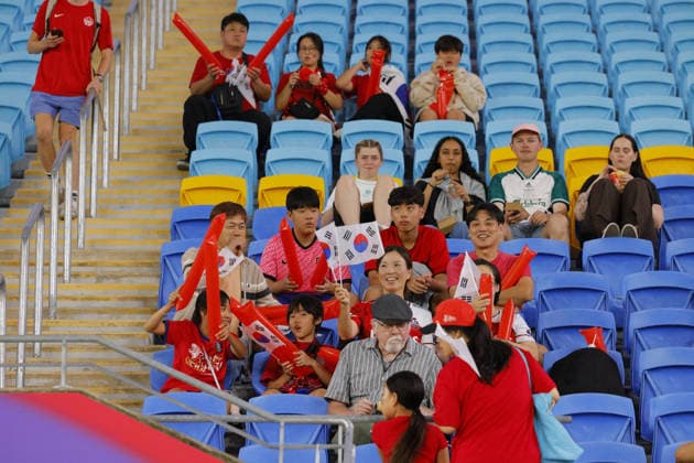 Supporters of Korea are seen during the Womens Asian Cup match between Korea Republic and Islamic Republic of Iran at the Gold Coast Stadium in Robina, Australia Copyright: xMatthewxStarlingx xSPPx Sportspressphoto_SPR99809