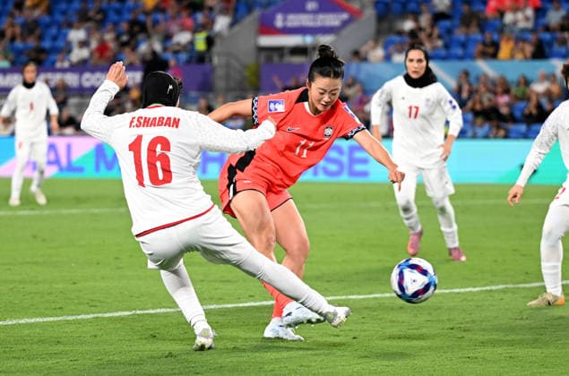SOCCER ASIAN CUP SOUTH KOREA IRAN, Choe Yuri of Korea Republic scoring a first half goal during the AFC Women™s Asian Cup Group A match between South Korea and Iran at Robina Stadium on the Gold Coast, Monday, March 2, 2026. ( NO ARCHIVING, EDITORIAL USE ONLY GOLD COAST QUEENSLAND AUSTRALIA  Copyright: xDAVExHUNTx 20260302146959753863