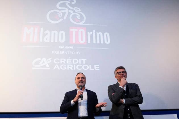 Giovanni Falcone e Paolo Bellino.Presentazione gara ciclistica Milano-Torino. 150 anni. Italy - - March, 2, 2026.  Copyright: xFabioxFerrari LaPressex