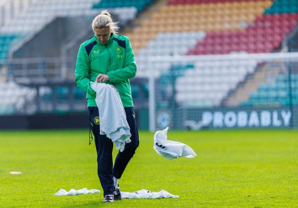 Republic of Ireland WNT Squad Training, Tallaght Stadium, Dublin 2 3 2026 Head Coach Carla Ward Carla Ward 2 3 2026  Copyright: x INPHO JamesxCrombiex 032A7114