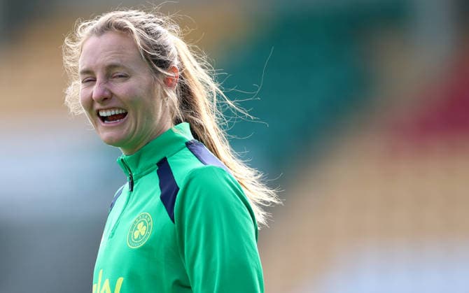Republic of Ireland WNT Squad Training, Tallaght Stadium, Dublin 2 3 2026 Kyra Carusa Kyra Carusa 2 3 2026  Copyright: x INPHO JamesxCrombiex PPI28891