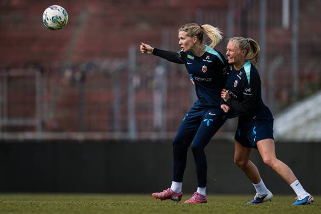260302 Ada Hegerberg of the Norwegian women™s national football team during a training session on March 2, 2026 in Vienna Photo Marius Simensen BILDBYRAN Cop 238 bbeng dam fifa women s world cup qualifier football fotball fotball norge norway practice soccer training trening träning  Copyright: MARIUSxSIMENSEN BB260302BB333