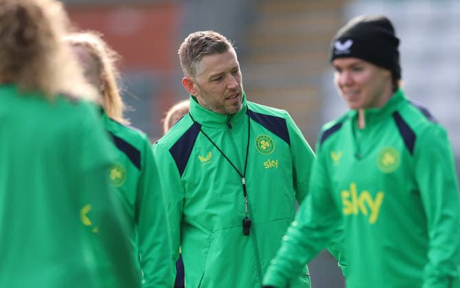 Republic of Ireland WNT Squad Training, Tallaght Stadium, Dublin 2 3 2026 Assistant head coach Gary Cronin Gary Cronin 2 3 2026  Copyright: x INPHO JamesxCrombiex PPI28094