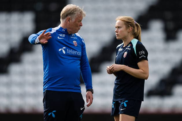 260302 Julie Blakstad of the Norwegian women™s national football team during a training session on March 2, 2026 in Vienna Photo Marius Simensen BILDBYRAN Cop 238 bbeng dam fifa women s world cup qualifier football fotball fotball norge norway practice soccer training trening träning  Copyright: MARIUSxSIMENSEN BB260302BB338