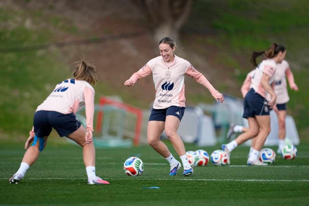 March 2, 2026, Las Rozas, Madrid, Spain: Ornella Vignola during the training camp of Spain Women Team ahead of the qualification matches for the Brazil 2027 World Cup at the Ciudad del Futbol on March 01, 2026, in Las Rozas, Madrid, Spain. Las Rozas Spain - ZUMAa181 20260302_zaa_a181_078 Copyright: xOscarxJ.xBarrosox