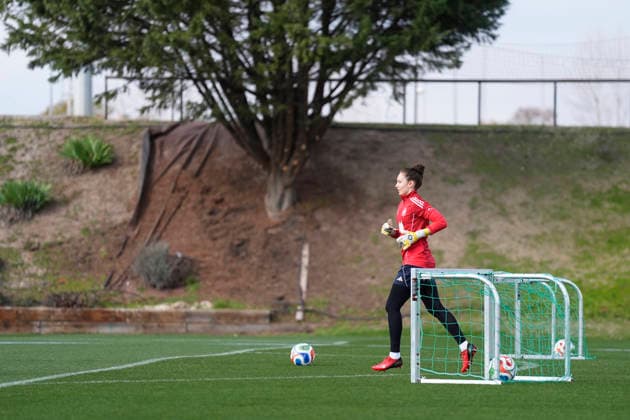 March 2, 2026, Las Rozas, Madrid, Spain: Adriana Nanclares during the training camp of Spain Women Team ahead of the qualification matches for the Brazil 2027 World Cup at the Ciudad del Futbol on March 01, 2026, in Las Rozas, Madrid, Spain. Las Rozas Spain - ZUMAa181 20260302_zaa_a181_079 Copyright: xOscarxJ.xBarrosox