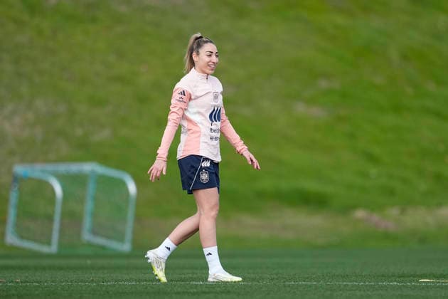 March 2, 2026, Las Rozas, Madrid, Spain: Olga Carmona during the training camp of Spain Women Team ahead of the qualification matches for the Brazil 2027 World Cup at the Ciudad del Futbol on March 01, 2026, in Las Rozas, Madrid, Spain. Las Rozas Spain - ZUMAa181 20260302_zaa_a181_097 Copyright: xOscarxJ.xBarrosox