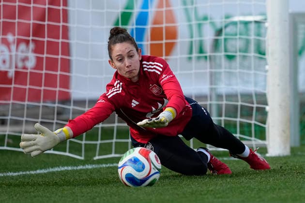 March 2, 2026, Las Rozas, Madrid, Spain: Adriana Nanchares during the training camp of Spain Women Team ahead of the qualification matches for the Brazil 2027 World Cup at the Ciudad del Futbol on March 01, 2026, in Las Rozas, Madrid, Spain. Las Rozas Spain - ZUMAa181 20260302_zaa_a181_112 Copyright: xOscarxJ.xBarrosox