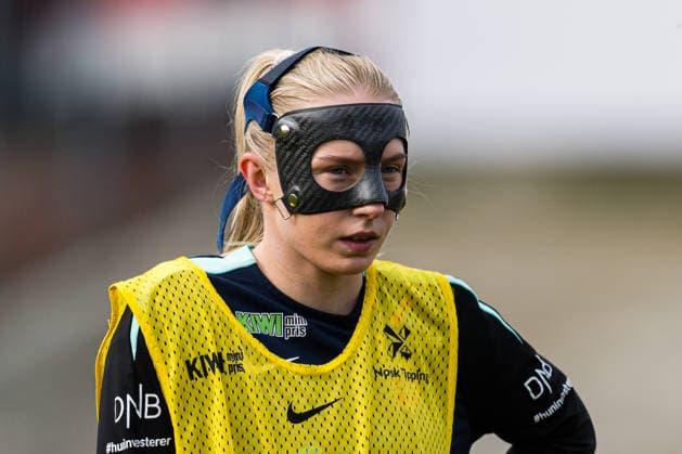 260302 Thea Bjelde of the Norwegian women™s national football team during a training session on March 2, 2026 in Vienna Photo Marius Simensen BILDBYRAN Cop 238 bbeng dam fifa women s world cup qualifier football fotball fotball norge norway practice soccer training trening träning  Copyright: MARIUSxSIMENSEN BB260302BB363