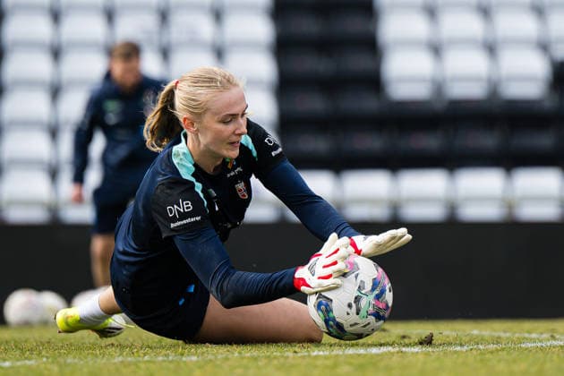 260302 Selma Panengstuen of the Norwegian women™s national football team during a training session on March 2, 2026 in Vienna Photo Marius Simensen BILDBYRAN Cop 238 bbeng dam fifa women s world cup qualifier football fotball fotball norge norway practice soccer training trening träning  Copyright: MARIUSxSIMENSEN BB260302BB399