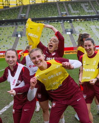 02.03.2026 GDANSK, POLSAT PLUS ARENA PILKA NOZNA KOBIET ( WOMEN S FOOTBALL) EL ELIMINACJE DO MS MISTRZOSTW SWIATA W PILCE NOZNEJ KOBIET FIFA 2027 ZGRUPOWANIE REPREZENTACJI POLSKI KOBIET OFICJALNA KONFERENCJA PRASOWA I TRENING REPREZENTACJI POLSKI KOBIET PRZED MECZEM Z HOLANDIA FOOTBALL POLISH WOMEN S national team, Nationalteam TRAINING CAMP OFFICIAL press conference, PK, Pressekonferenz AND TRAINING OF THE POLISH WOMEN S NATIONAL TEAM BEFORE THE MATCH AGAINST THE NETHERLANDS NZ MARTYNA WIANKOWSKA POLSKA TRENING ILUSTRACJA FOTO LUKASZ GROCHALA CYFRASPORT NEWSPIX.PL --- newspix.pl 