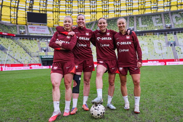 02.03.2026 GDANSK, POLSAT PLUS ARENA PILKA NOZNA KOBIET ( WOMEN S FOOTBALL) EL ELIMINACJE DO MS MISTRZOSTW SWIATA W PILCE NOZNEJ KOBIET FIFA 2027 ZGRUPOWANIE REPREZENTACJI POLSKI KOBIET OFICJALNA KONFERENCJA PRASOWA I TRENING REPREZENTACJI POLSKI KOBIET PRZED MECZEM Z HOLANDIA FOOTBALL POLISH WOMEN S national team, Nationalteam TRAINING CAMP OFFICIAL press conference, PK, Pressekonferenz AND TRAINING OF THE POLISH WOMEN S NATIONAL TEAM BEFORE THE MATCH AGAINST THE NETHERLANDS NZ WERONIKA ZAWISTOWSKA, ADRIANA ACHCINSKA, EWELINA KAMCZYK, MILENA KOKOSZ FOTO LUKASZ GROCHALA CYFRASPORT NEWSPIX.PL --- newspix.pl 