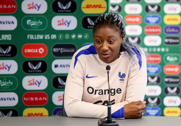 France Women Squad Training & press conference, PK, Pressekonferenz Tallaght Stadium, Dublin 2 3 2026 Kadidiatou Diani Kadidiatou Diani 2 3 2026  Copyright: x INPHO DanxClohessyx DC051765 copy