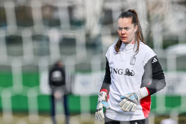 SOCCER WOMEN UEFA QUALIFIERS B4 MD-1 ISRAEL VS BELGIUM goalkeeper Diede Lemey (12) of Belgium pictured during a women football training session MD-1 before the game between the national teams of Israel and Belgium, called the Red Flames, on the first match day in League B Group B4 in the league stage of the 2026-27 UEFA Women s European Qualifiers competition , on Monday 2 March 2026 in Budapest , Hungary . PHOTO SPORTPIX Stijn Audooren Budapest BSC Stadium - Budaors Hungary  Copyright: xSportpix.bex xStijnxAudoorenxStijnxAudoorenx