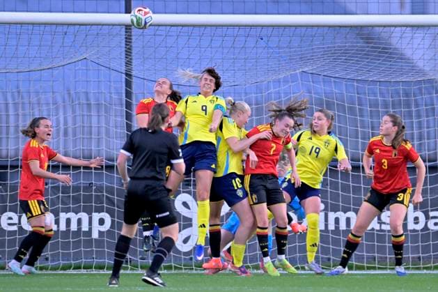 Red Flames v Sweden - Women U23 International Friendly, Länderspiel, Nationalmannschaft TUBEKE, BELGIUM - MARCH 02 : during the Friendly game between Belgian Flames and the Sweden national team, Nationalteam on March 2, 2026 in Tubeke, Belgium, 02 03 2026 Tubeke Belgium  Copyright: xSesx