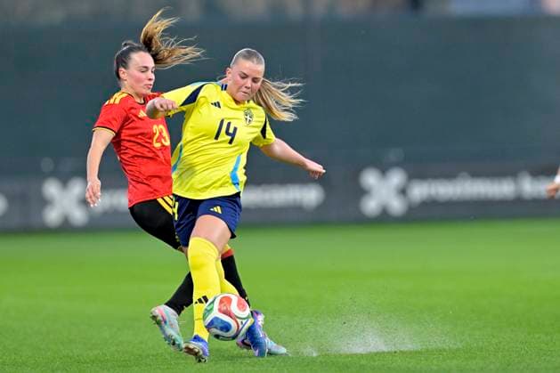 Red Flames v Sweden - Women U23 International Friendly, Länderspiel, Nationalmannschaft TUBEKE, BELGIUM - MARCH 02 : Nierynck Gaelle of Belgium during the Friendly game between Belgian Flames and the Sweden national team, Nationalteam on March 2, 2026 in Tubeke, Belgium, 02 03 2026 Tubeke Belgium  Copyright: xSesx