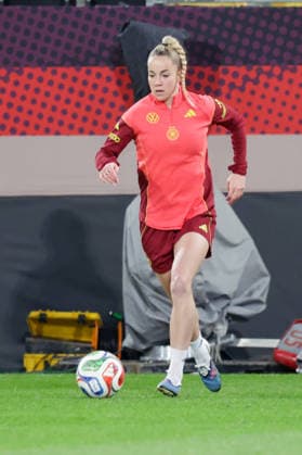 02 03 2026, xgrfx, Soccer World Cup Qualification , Germany Women Press Conference, Final Training v l Giulia Gwinn German Women National Team DFL DFB REGULATIONS PROHIBIT ANY USE OF PHOTOGRAPHS as IMAGE SEQUENCES and or QUASI VIDEO Dresden