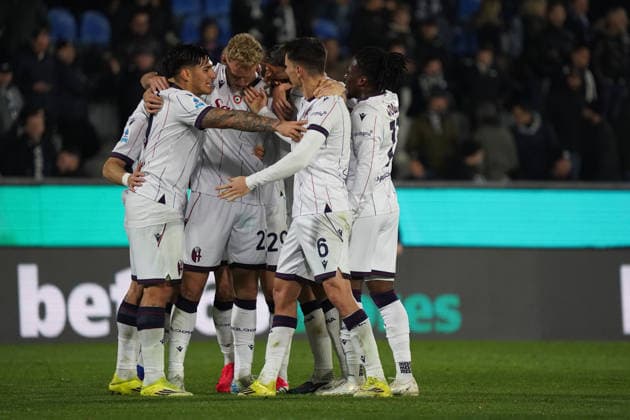 Bologna s Jens Odgard Makes a score. 0-1...During the Serie A soccer match between Pisa and Bologna at the Cetilar Arena Romeo Anconetani Stadium in Pisa; Center West Italy; monday March 02; 2026 ; Soccer  Copyright: x AlessandroxLaxRoccax