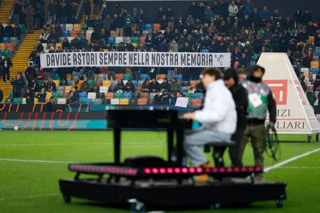 March 2, 2026, Udine, Italy, Italy: In memory of Davide Astori during the Italian Serie A Enilive match between Udinese Calcio vs ACF Fiorentina at the Bluenergy Stadium in Udinese, Italy, 02 March 2026. Udine Italy - ZUMAr199 20260302_zsp_r199_001 Copyright: xMattiaxRadonix